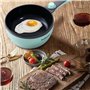 Audecook Petite Poêle électrique avec Cuiseur Vapeur (S(Vert prairie/Avec Cuisson à la vapeur))