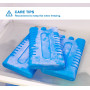 Anstore Lot de 6 Pains de Glace Blocs Réfrigérants de 16 x 9 x 2 cm/210 ML, Blocs Réfrigérants pour Glacières, Réutilisable Conc