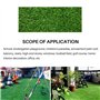 BBABBT Rouleau de 1 m x 2 m - 15 mm - Gazon artificiel haute densité - Tapis d'entraînement en gazon synthétique - Décoration po