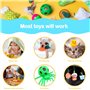 24 Pcs Squeaker Plastique Grelot pour Hochet Bébé Hochet Boîte Blanc Jouets Couineurs en Plastique Transparent pour Bricolage Po