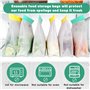 Lot de 8 sacs en silicone réutilisables avec fermeture éclair et support pour aliments, congélation, sandwich, sacs de rangement