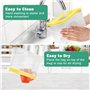 Lot de 8 sacs en silicone réutilisables avec fermeture éclair et support pour aliments, congélation, sandwich, sacs de rangement