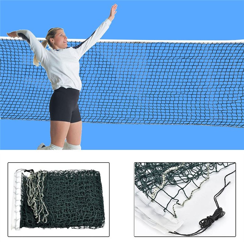 Image secondaire de Filet de Badminton Portable,Filet de Volley-Ball de Tennis Pliable Réglable,Filet sans Noeud pour Jardin Plage Sports de Plein A