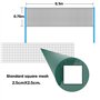 Filet de Badminton Portable,Filet de Volley-Ball de Tennis Pliable Réglable,Filet sans Noeud pour Jardin Plage Sports de Plein A