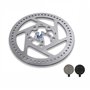 Yungeln Disque de frein 120 mm et 2 plaquettes de frein avec 5 trous pour accessoire trottinette électrique xiaomi m365 pro