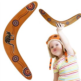 Boomerang en Bois en Forme de V Boomerang en Plein Air Volant Enfants Jouet Volant Bois pour Sports de Plein Air Boomerang pour