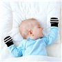 4 Paires de Bébé Gants Doux Ajustable Anti-Rayures Moufle Naissance pour Garçon Filles 0-6 Mois