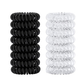 16 PCS Elastique à cheveux Elastique cheveux spirale Bandeaux de queue de cheval Accessoire de Coiffeur
