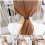 16 PCS Elastique à cheveux Elastique cheveux spirale Bandeaux de queue de cheval Accessoire de Coiffeur, Noir 8 pièces/Transpare