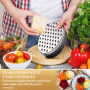 râpe pour cuisine avec couvercle 2 tailles