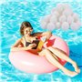 Amzeeniu 1300g Balles Filtrantes,Boules de Filtre de Piscine,Réutilisables,Média Filtre à Fibres Peut Remplacer 45 kg Sable Quar
