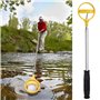 Retriever de Balle de Golf Télescopique Outil Acier Inoxydable Golf Ball Retriever Accessoires Portable Poignée Confortable pour