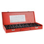 Lot de 35 douilles à choc 1/2" 6 pans 8-32 mm métriques profondes Outils de garage