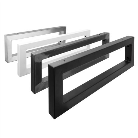 Natural Goods Berlin 2x Console Murale RECTANGLE | Support de lavabo stable | Montage mural facile | Support d'étagère en métal