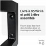 Natural Goods Berlin 2x Console Murale RECTANGLE | Support de lavabo stable | Montage mural facile | Support d'étagère en métal 