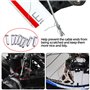 Cable de Frein Vélo, Universel Cable Vitesse VTT avec Embouts à sertir et Donuts, 2 Set Câble Frein Velo 2m et Câble de Vitesse 