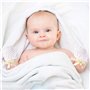 NOCHME Moufles Bebe Naissance Fille Garçon 0-3-6-12 Mois,3 Paires élasticité Réglable Mailles Respirantes Sans Gants De Bébé Nou