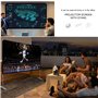 Écran de Projection avec Support 120 Pouces 16:9 HD 4K Écran de Projection intérieur extérieur pour cinéma Maison Écran de Proje