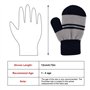 Bebe Gants Tricotés à Rayures Extensibles Magiques Mitaines pour Fille Garçons Unisex