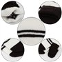Enfants Moufle d'hiver Chauds, Bebe Gants Tricotés à Rayures Extensibles Magiques Mitaines pour Fille Garçons Unisex, Enfants 1-