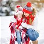 Enfants Mitaine d'hiver Chauds, Bebe Gants Coloré Tricotés Extensibles Magiques Moufle Gloves pour Fille Garçons Unisex, Enfants