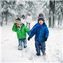 Enfants Mitaine d'hiver Chauds, Bebe Gants Coloré Tricotés Extensibles Magiques Moufle Gloves pour Fille Garçons Unisex, Enfants