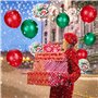 Yisscen Confettis Ballons de Noël Vert Rouge Ballon en Latex pour Anniversaire Décoration Noël Fête Fournitures 80 pièces