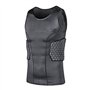TUOYR Maillot de compression rembourré pour homme - Protection de poitrine - Protection des côtes - Protection du cœur - Pour ru
