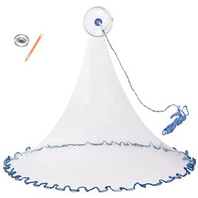 SANON Filet de Pêche à la Main en Nylon Monofilament Avec Corde
