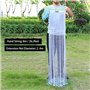 SANON Filet de Pêche à la Main en Nylon Monofilament Avec Corde, Appât Piège, Φ2.4m / 95pouces, Maille de 0,5 Doigt
