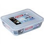 Boîte de conservation rectangulaire - PYREX - 1451005 - Couvercle en plastique - Verre borosilicate - 22 x 17 cm