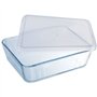 Boîte de conservation rectangulaire - PYREX - 1451007 - Couvercle en plastique - Verre borosilicate - 27 x 22 cm