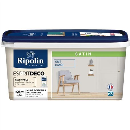 Esprit déco multi-supports gris hanoi satin - RIPOLIN - 2