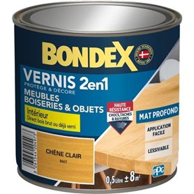 Vernis bois chene clair mat - BONDEX - 0