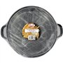 Friteuse - MENASTYL - 3645580 - En acier émaillé - Noir - 26 cm - Avec couvercle et panier - Tous feux dont induction