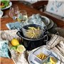 Friteuse - MENASTYL - 3645580 - En acier émaillé - Noir - 26 cm - Avec couvercle et panier - Tous feux dont induction