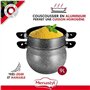 Couscoussier - MENASTYL - 6020033 - En aluminium effet marbre - 9 litres - Tous feux dont induction