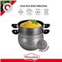 Couscoussier - MENASTYL - 6020033 - En aluminium effet marbre - 9 litres - Tous feux dont induction