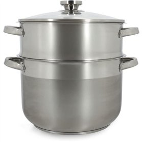 Couscoussier - MENASTYL - 4615450 - En acier inoxydable - 10 litres - Tous feux dont induction