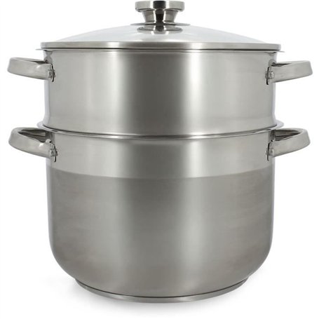 Couscoussier - MENASTYL - 4615450 - En acier inoxydable - 10 litres - Tous feux dont induction