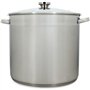 Marmite avec couvercle - MENASTYL - 4615451 - En acier inoxydable - 17 litres - 32 cm - Tous feux dont induction
