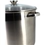 Marmite avec couvercle - MENASTYL - 4615451 - En acier inoxydable - 17 litres - 32 cm - Tous feux dont induction