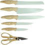 Bloc de couteaux 6 pieces - MENASTYL - 5041060 - Lame céramique - En polypropylene - Céladon