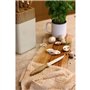Bloc de couteaux 6 pieces - MENASTYL - 5041063 - Lame céramique - En polypropylene - Creme