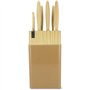 Bloc de couteaux 6 pieces - MENASTYL - 5041064 - Lame céramique - En polypropylene - Noisette