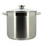 Marmite avec couvercle - MENASTYL - 4615455 - En acier inoxydable - 9 litres - Tous feux dont induction