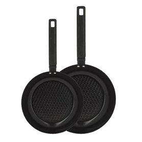 Set de 2 poeles - MENASTYL - 6020297 - En aluminium - 24 et 28 cm - Tous feux dont induction