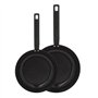 Set de 2 poeles - MENASTYL - 6020297 - En aluminium - 24 et 28 cm - Tous feux dont induction