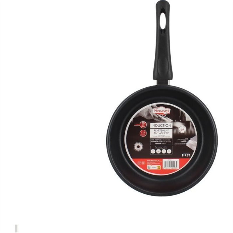 Image secondaire de Poele - MENASTYL - 6020244 - En acier inoxydable - 20 cm - Tous feux dont induction