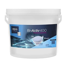 EDG by AQUALUX INTERNATIONAL Chlore Choc Et Multi Fonctions Longue Durée Piscine - Double Effet - Seau 2
